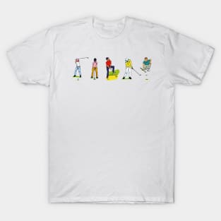 Golf players and golf shots T-Shirt